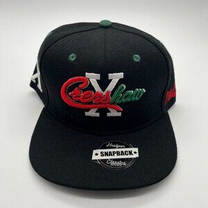 Crenshaw Malcolm X Snapback Hat Cap Adult One Size Black Headgear Classics NEW